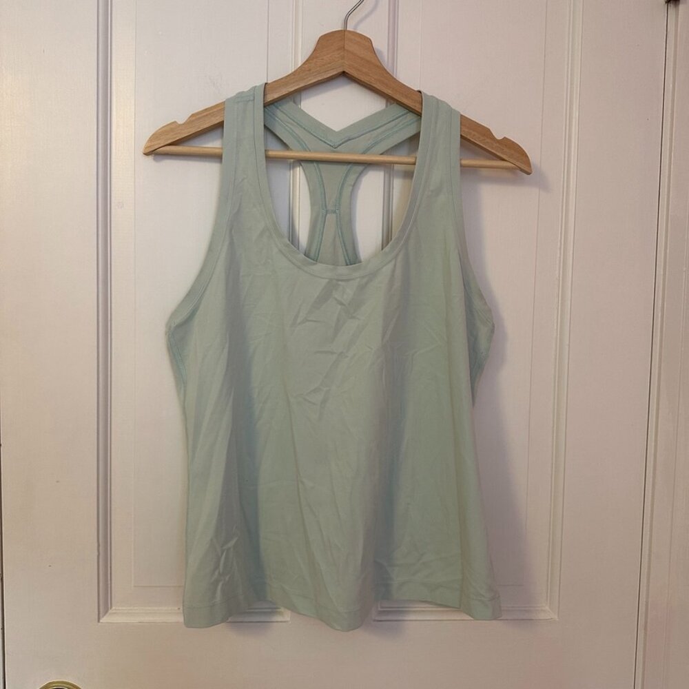 Lululemon Waist-Length Racerback Tank Top - Light Green